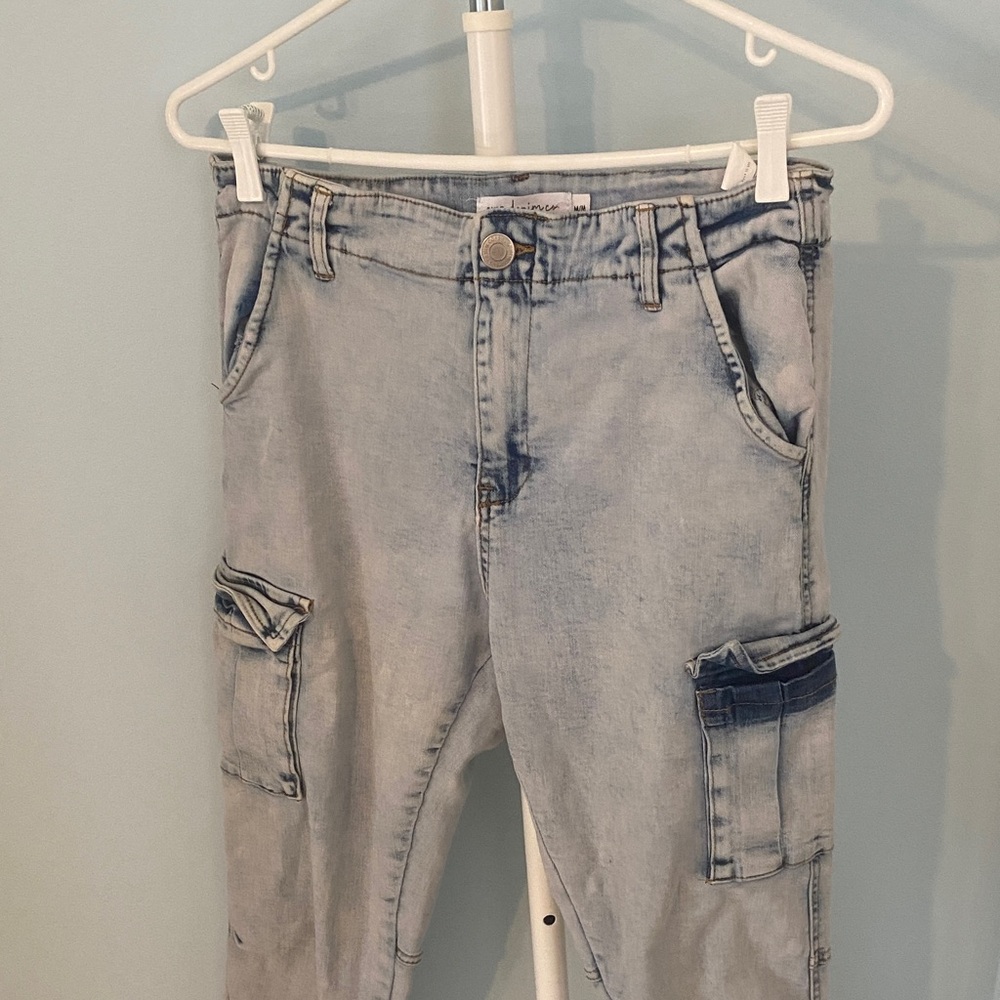 Light Blue Cargo Jeans
